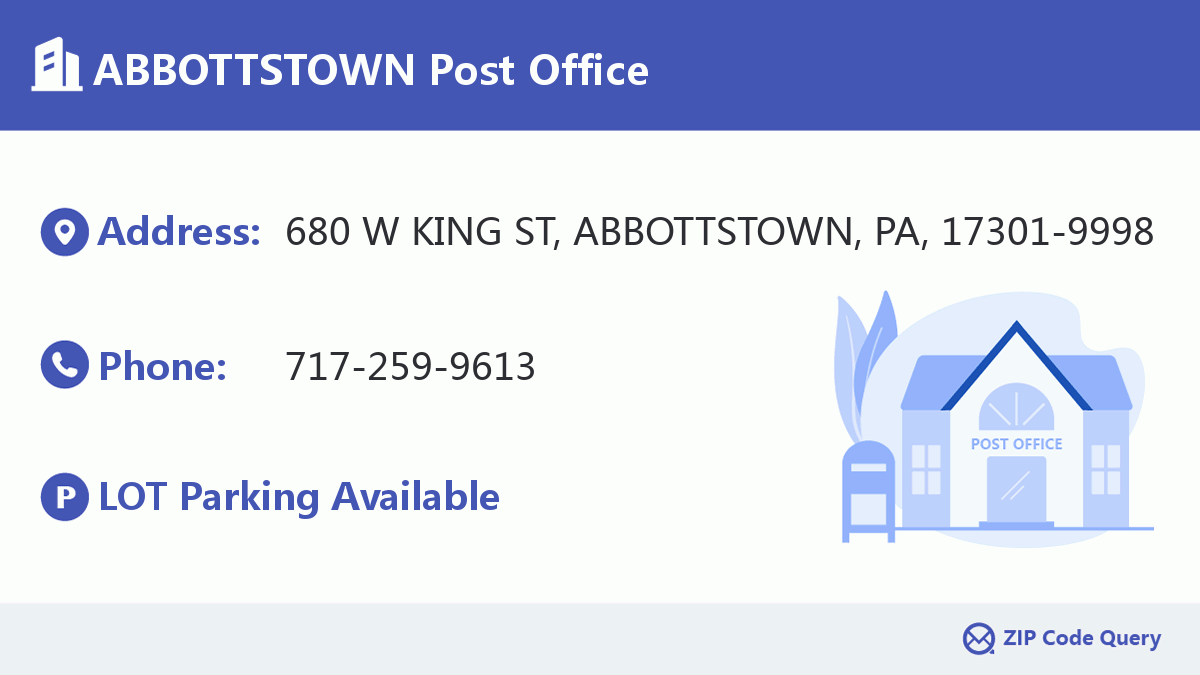 Post Office:ABBOTTSTOWN
