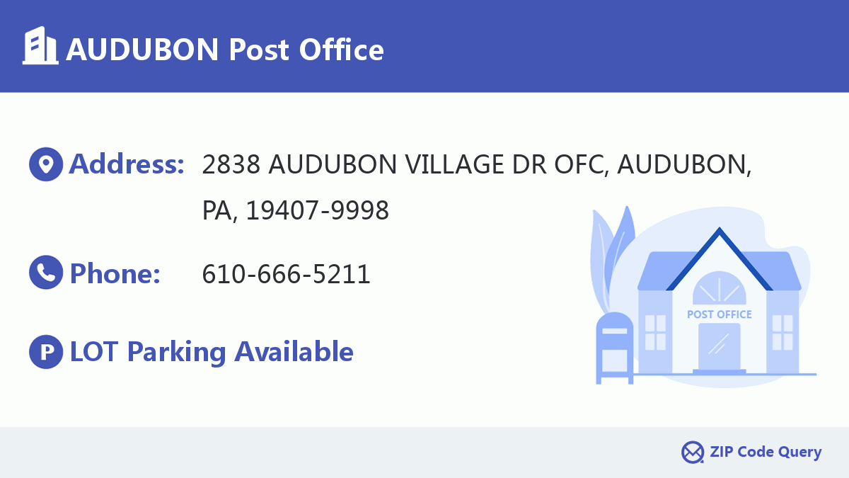 Post Office:AUDUBON