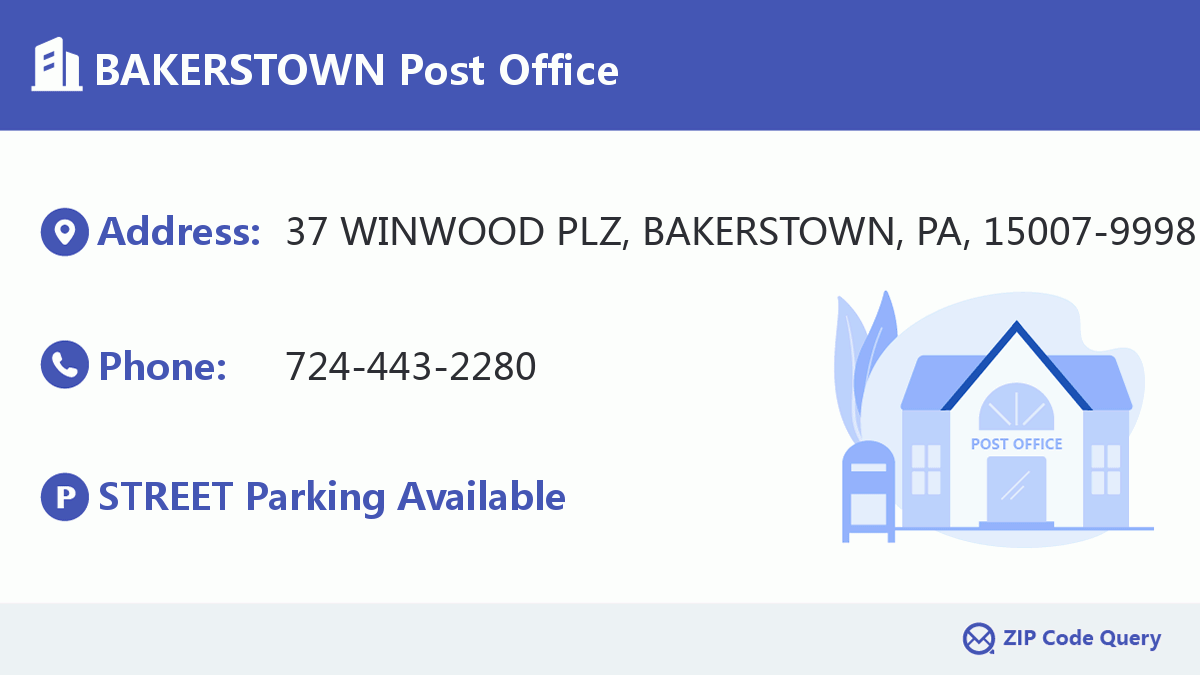Post Office:BAKERSTOWN