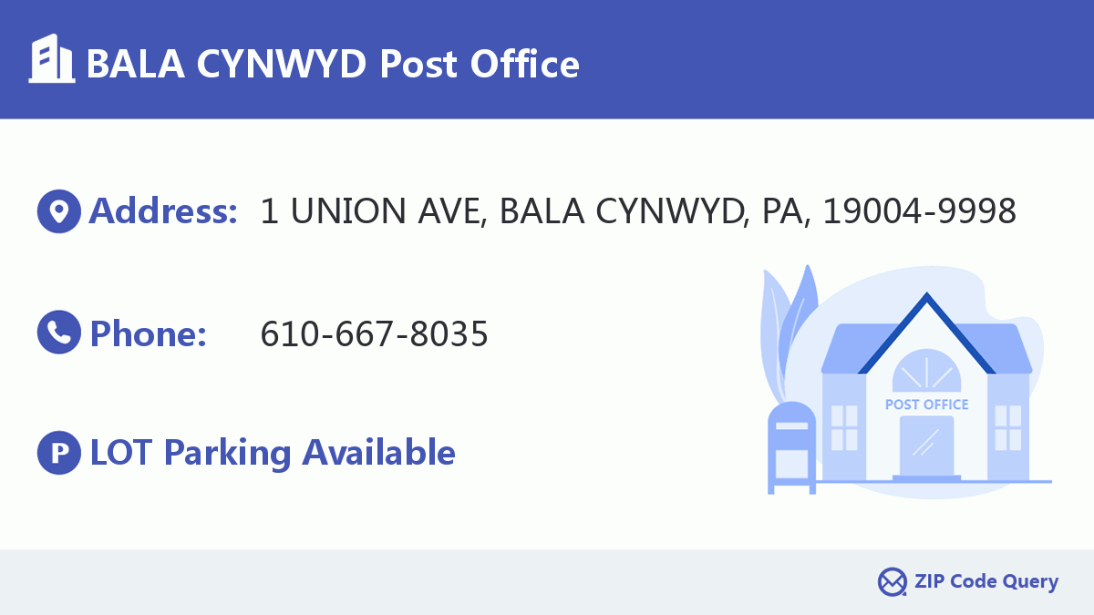 Post Office:BALA CYNWYD