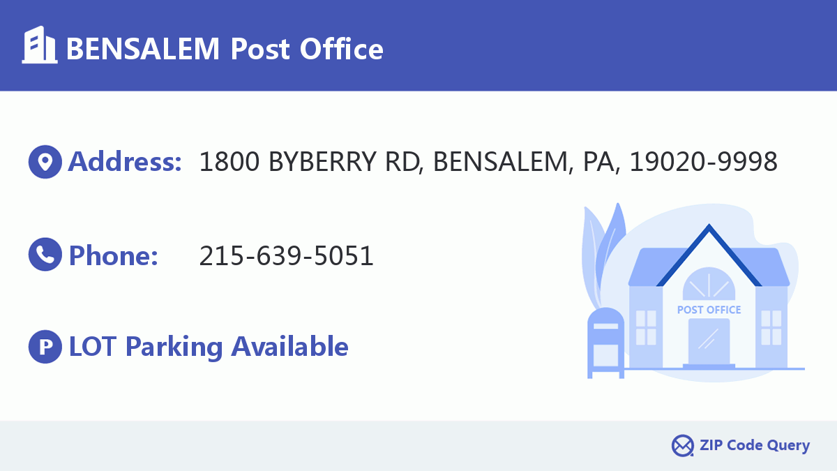 Post Office:BENSALEM