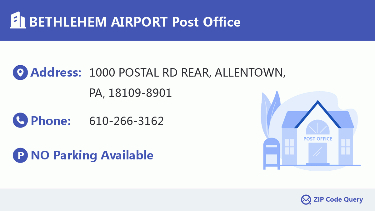 Post Office:BETHLEHEM AIRPORT