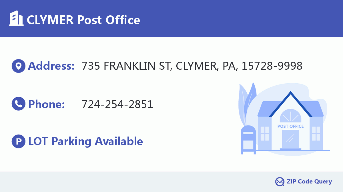 Post Office:CLYMER