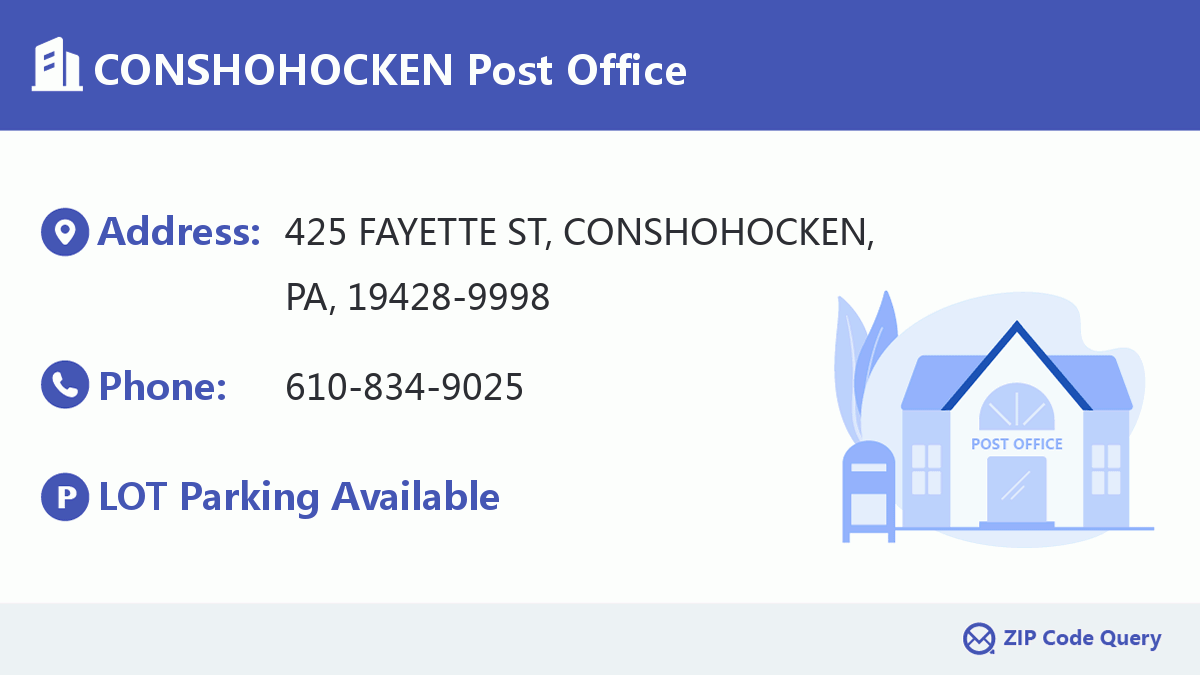 Post Office:CONSHOHOCKEN