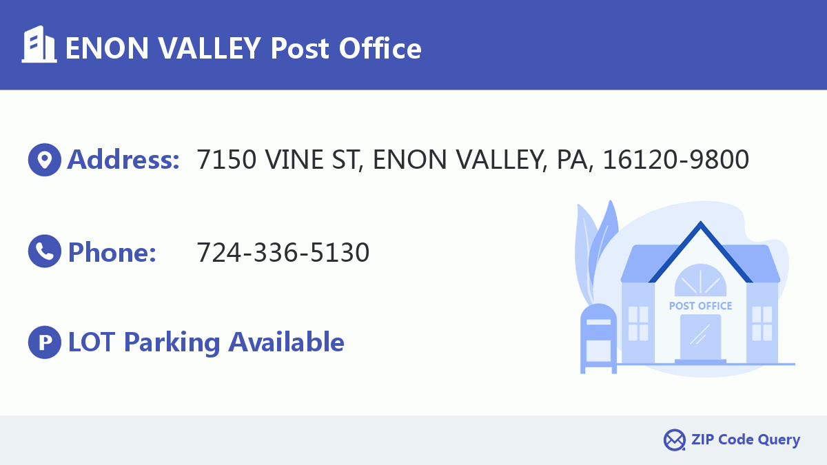 Post Office:ENON VALLEY