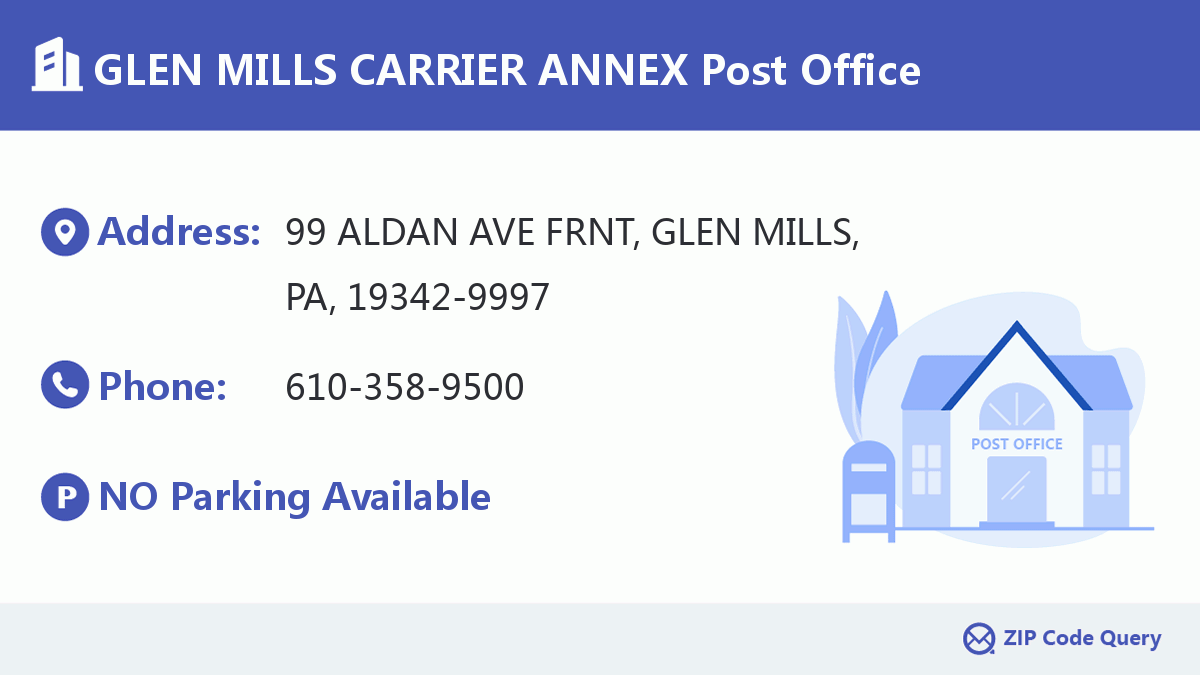 Post Office:GLEN MILLS CARRIER ANNEX