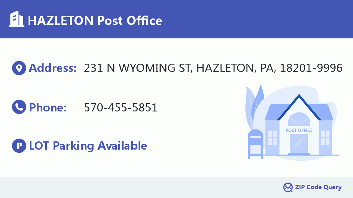 Post Office:HAZLETON