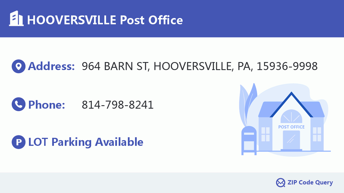 Post Office:HOOVERSVILLE