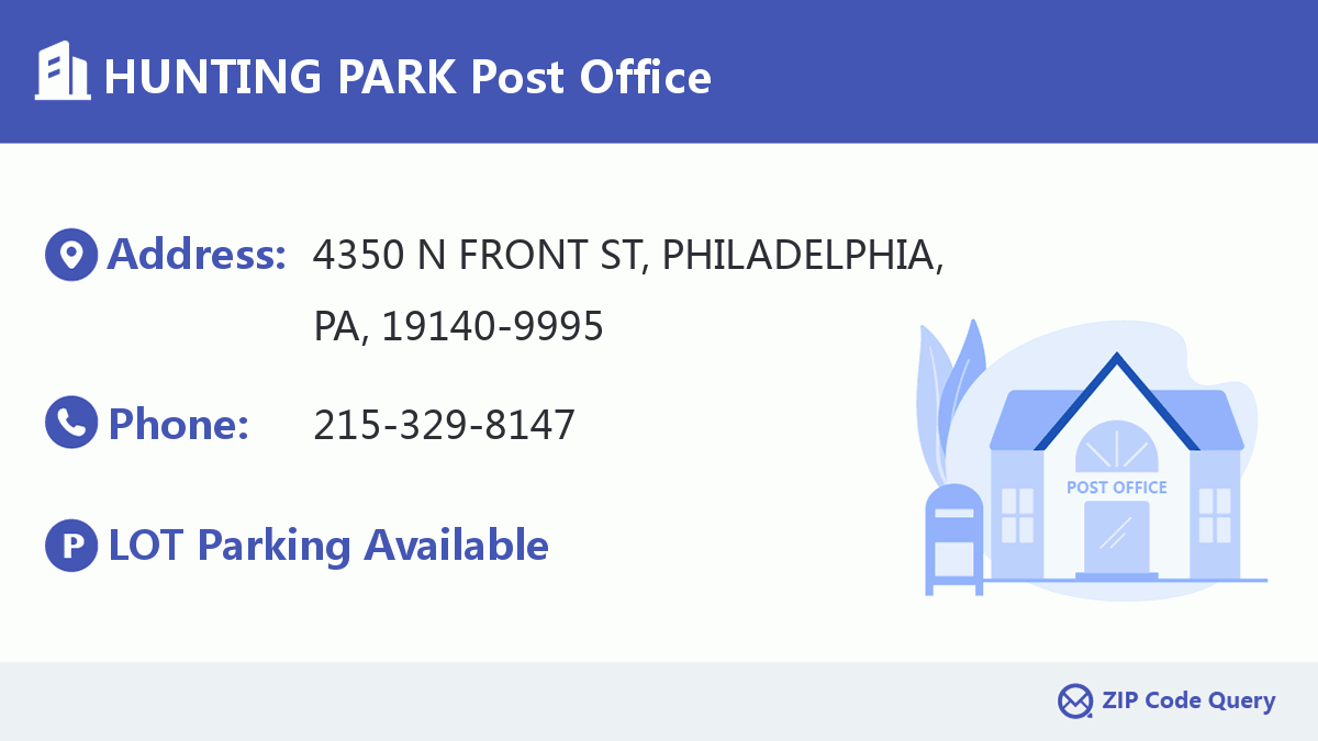 Post Office:HUNTING PARK