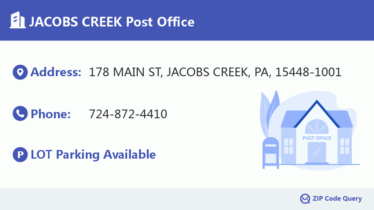 Post Office:JACOBS CREEK