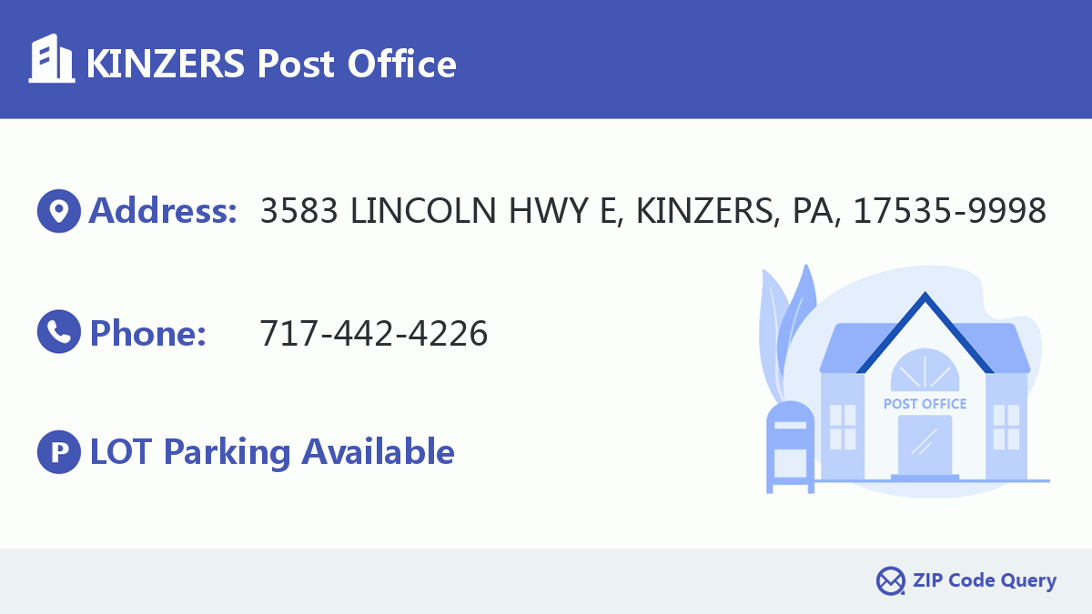 Post Office:KINZERS