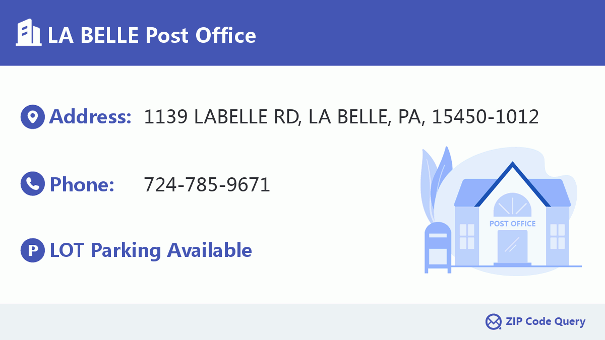 Post Office:LA BELLE