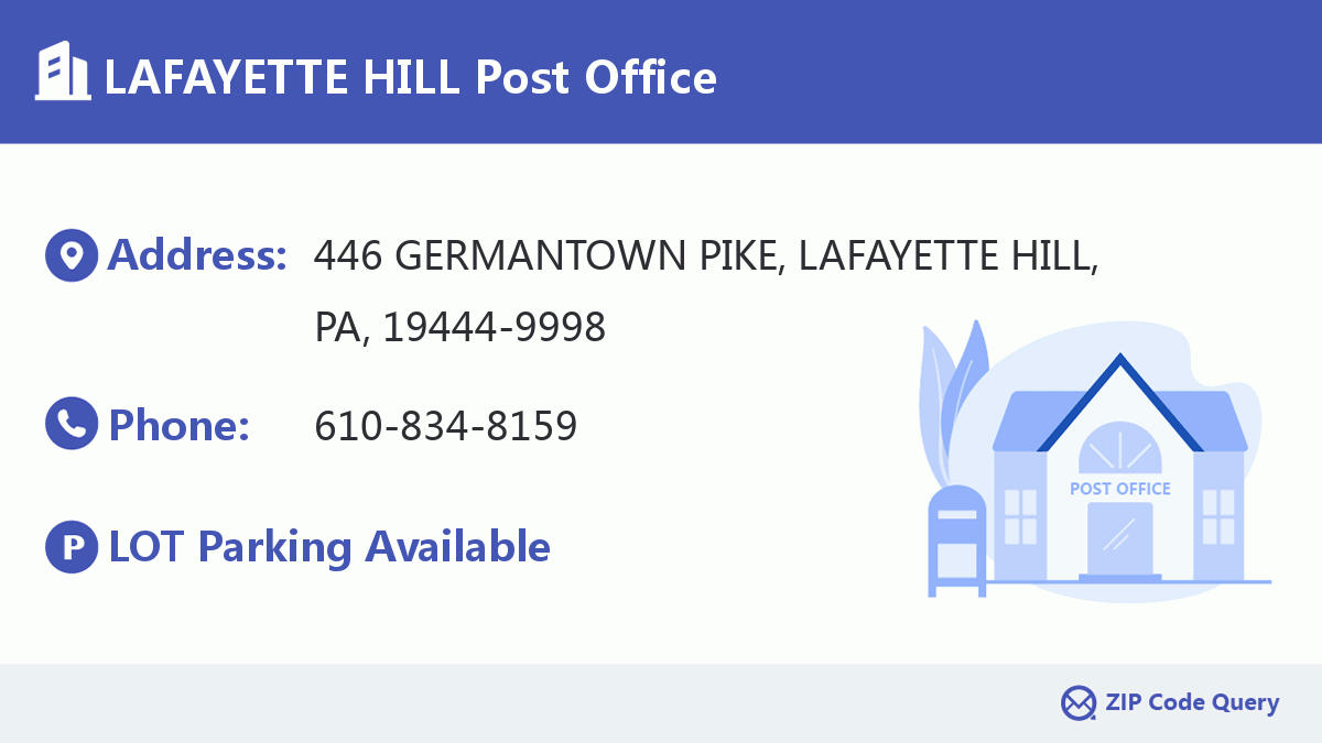 Post Office:LAFAYETTE HILL
