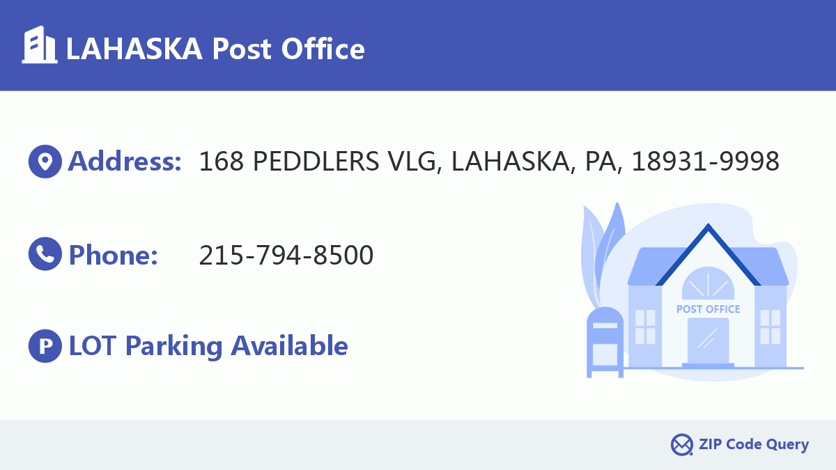Post Office:LAHASKA