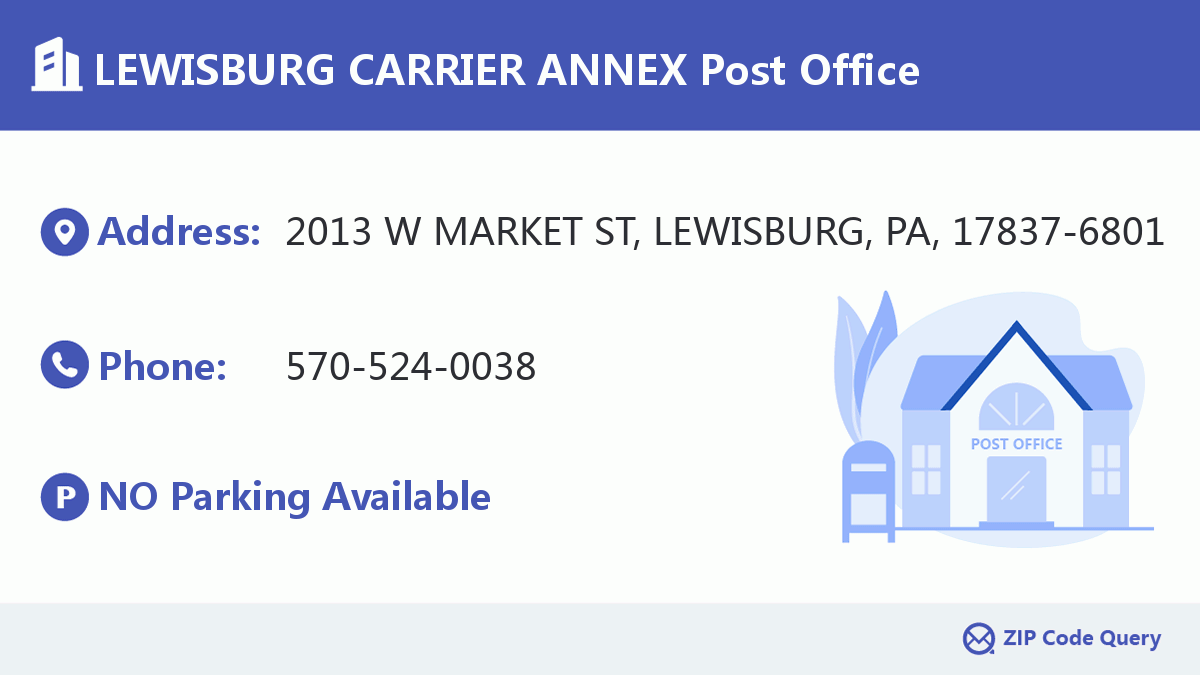Post Office:LEWISBURG CARRIER ANNEX