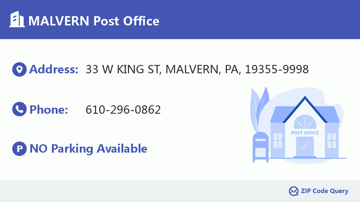 Post Office:MALVERN
