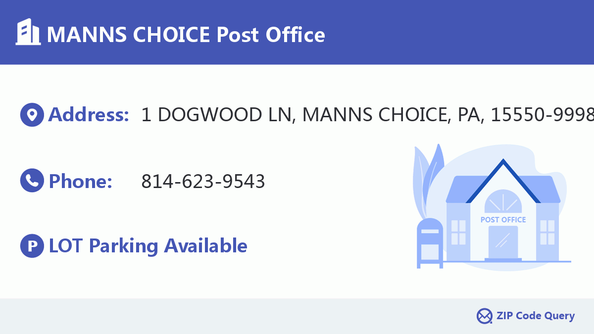 Post Office:MANNS CHOICE