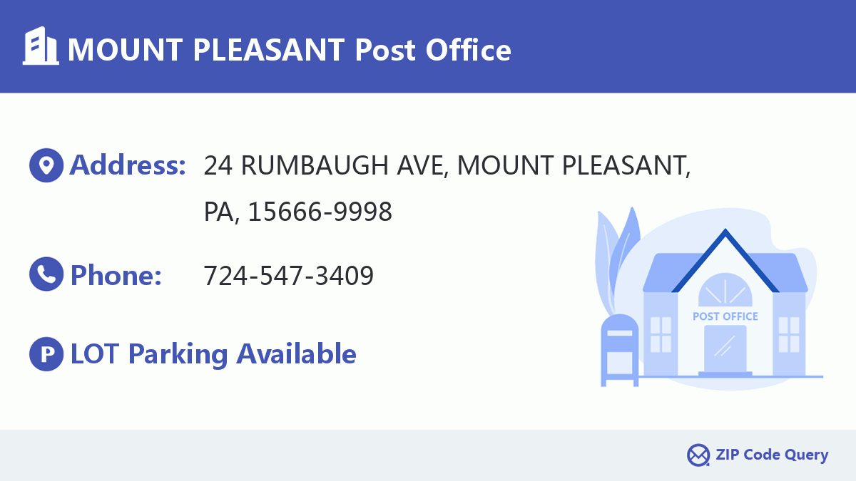 Post Office:MOUNT PLEASANT