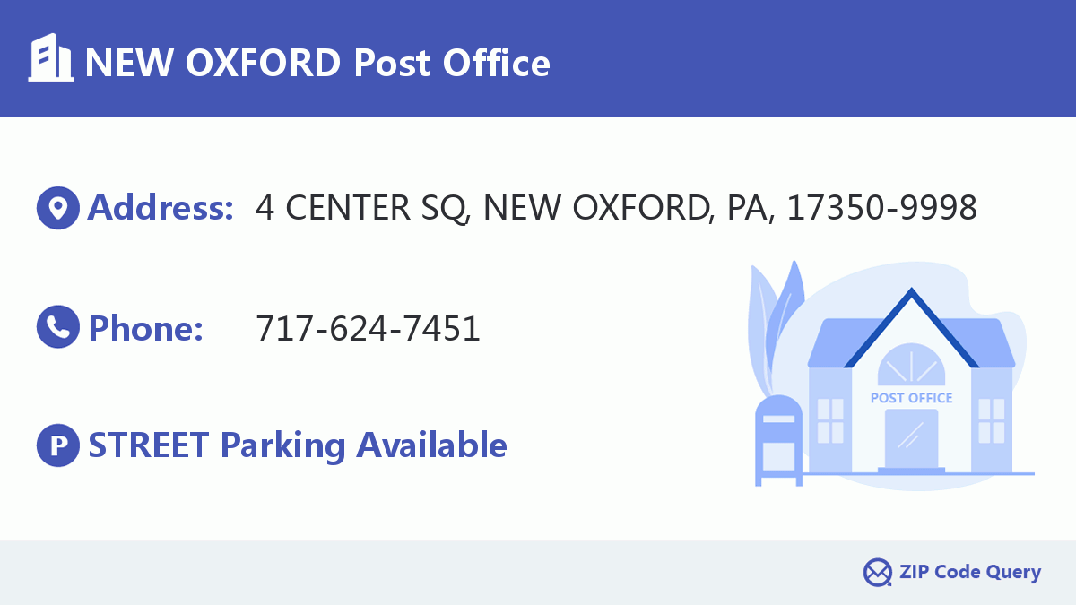 Post Office:NEW OXFORD