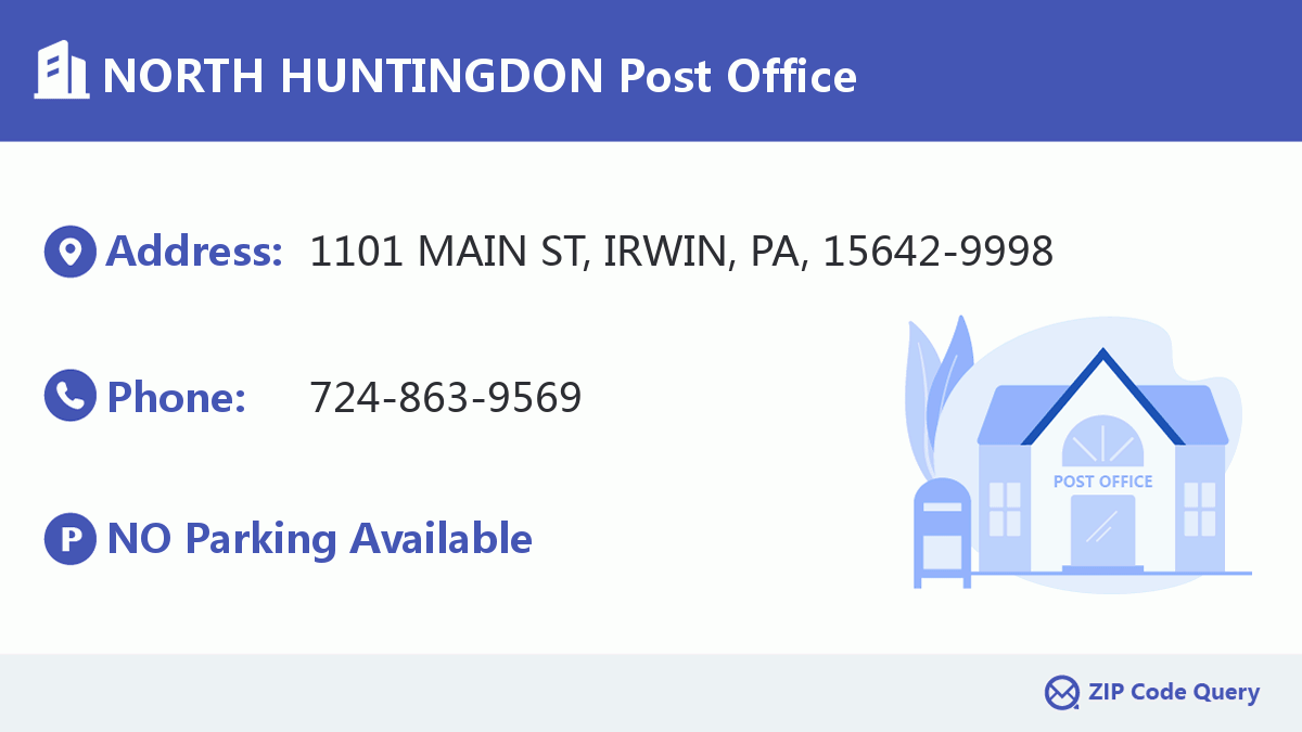 Post Office:NORTH HUNTINGDON