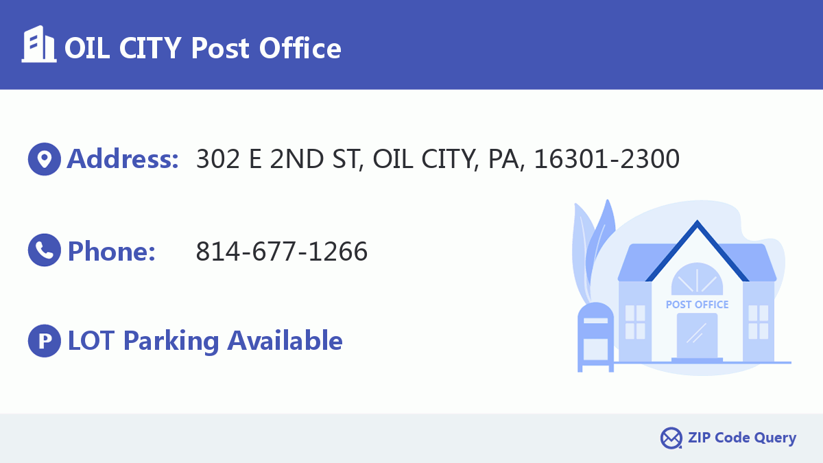 Post Office:OIL CITY