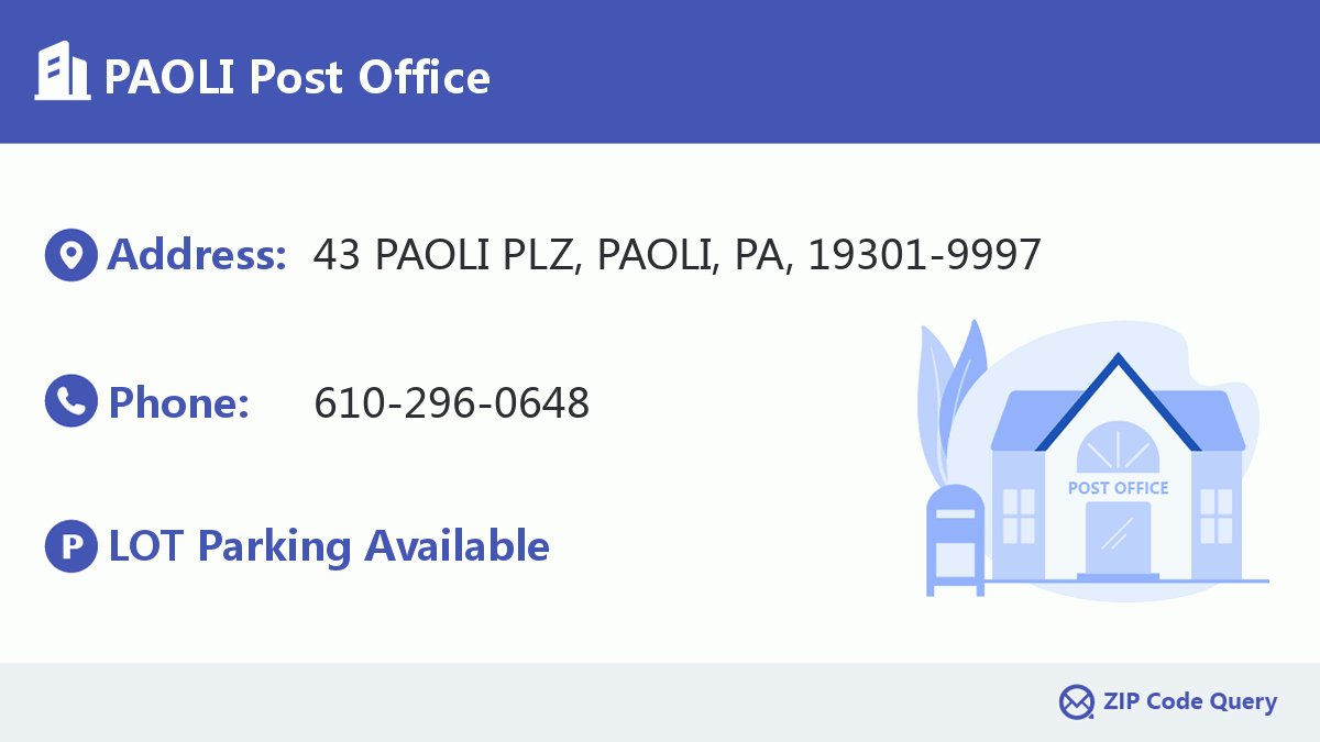 Post Office:PAOLI