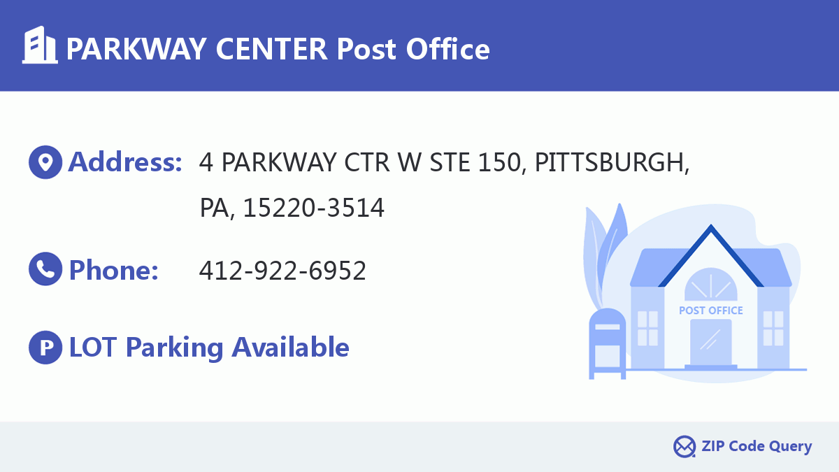 Post Office:PARKWAY CENTER