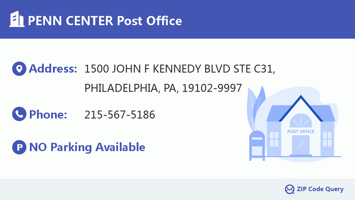Post Office:PENN CENTER