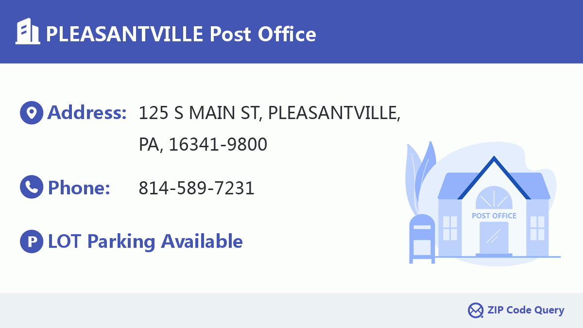 Post Office:PLEASANTVILLE