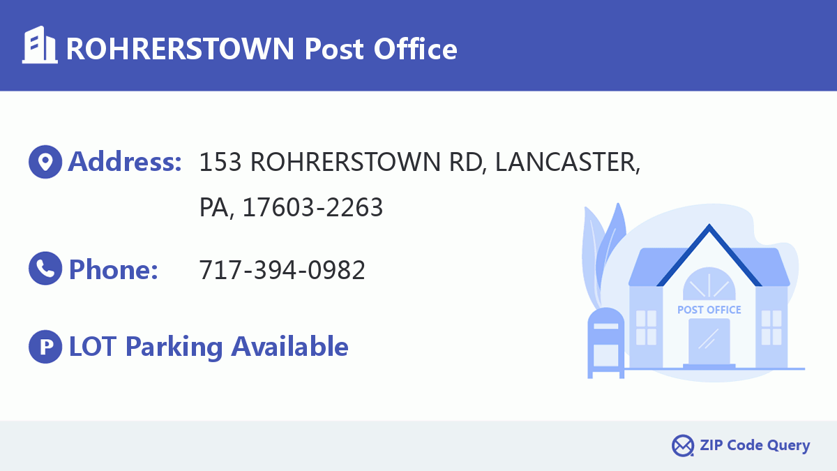 Post Office:ROHRERSTOWN