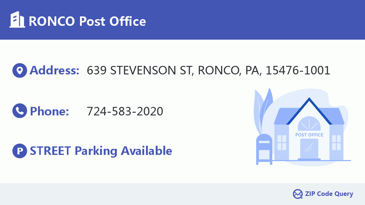 Post Office:RONCO