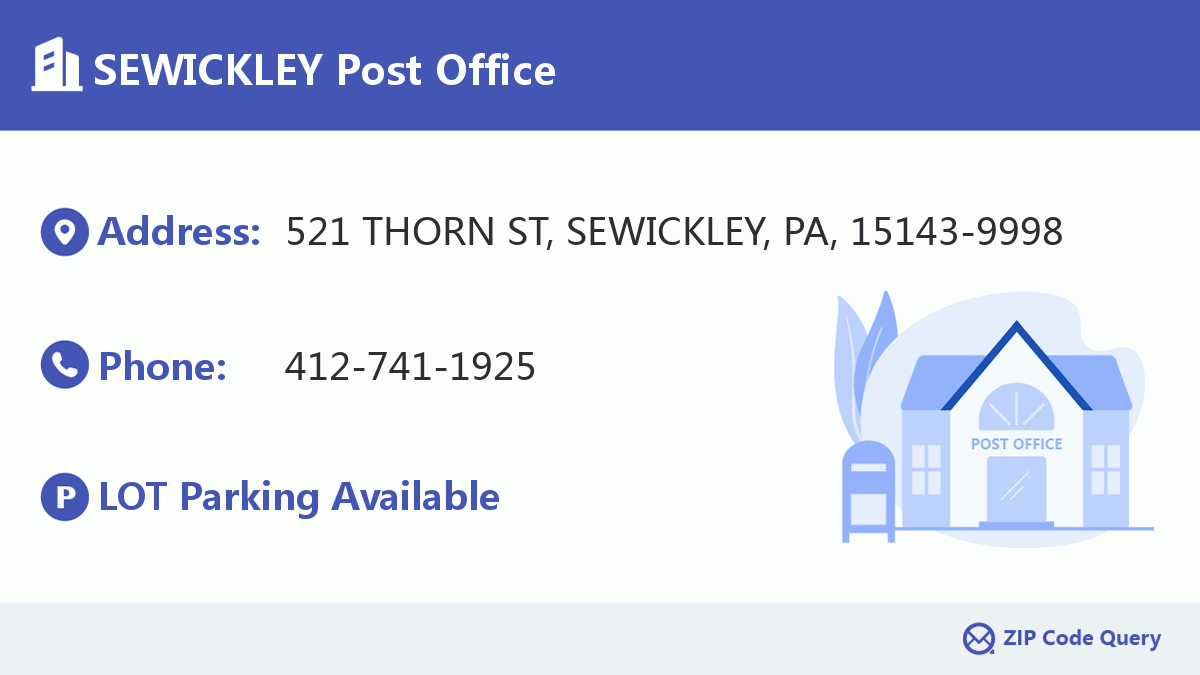 Post Office:SEWICKLEY
