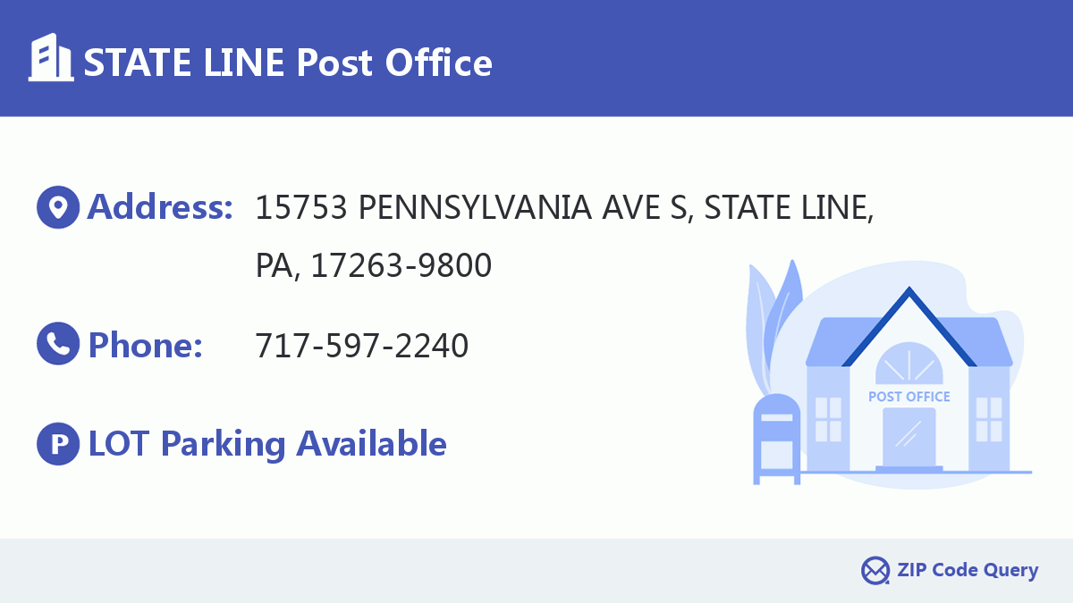 Post Office:STATE LINE