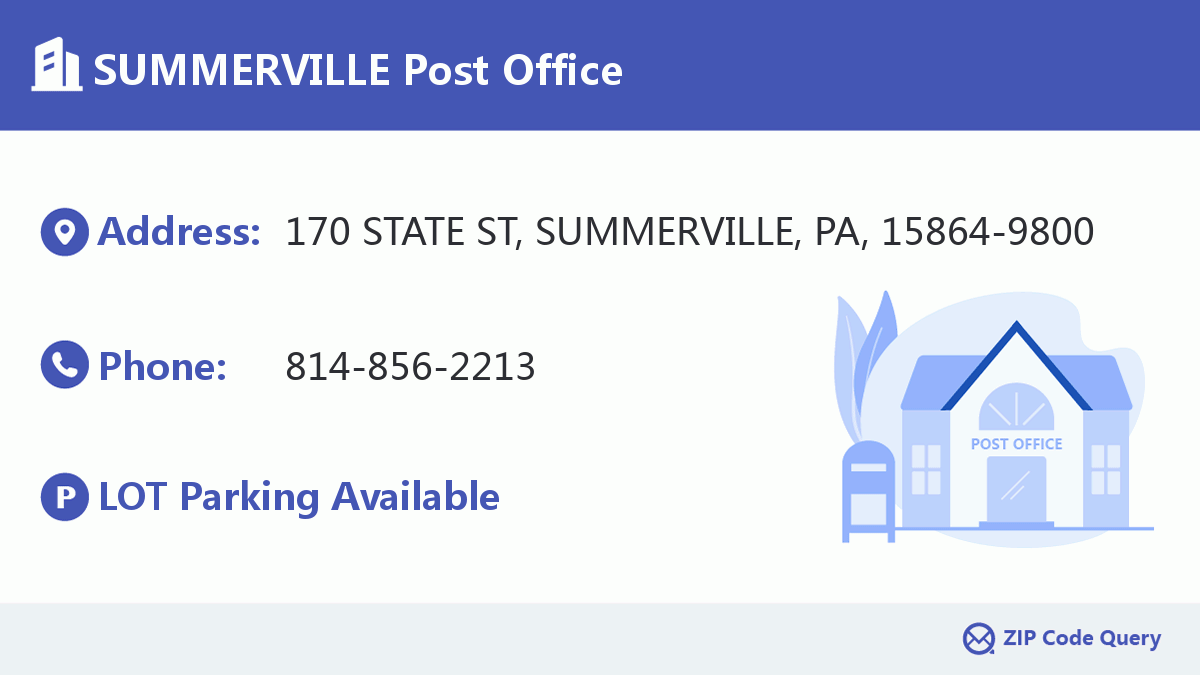 Post Office:SUMMERVILLE