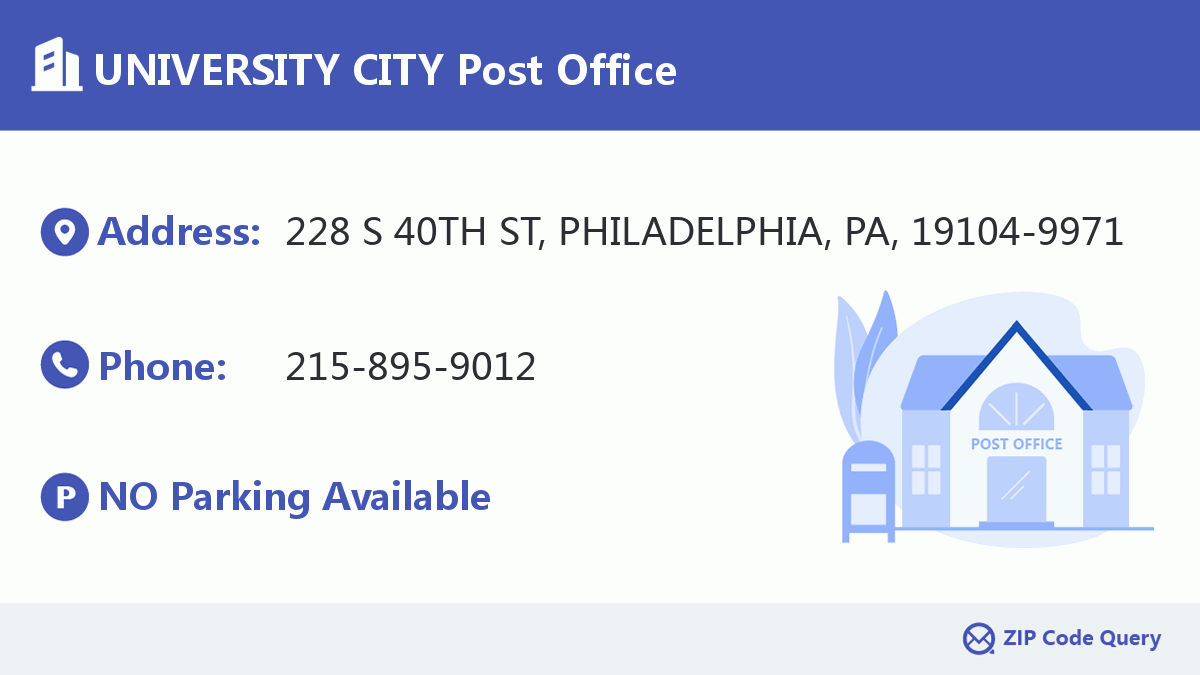 Post Office:UNIVERSITY CITY