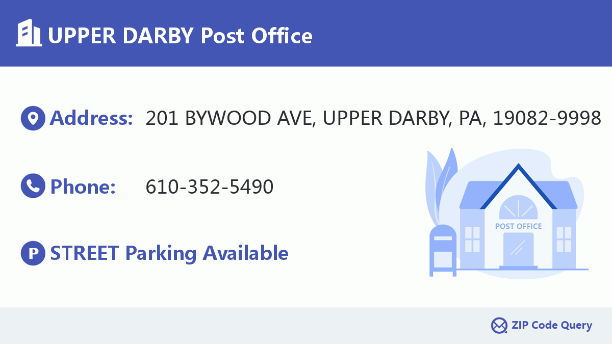Post Office:UPPER DARBY
