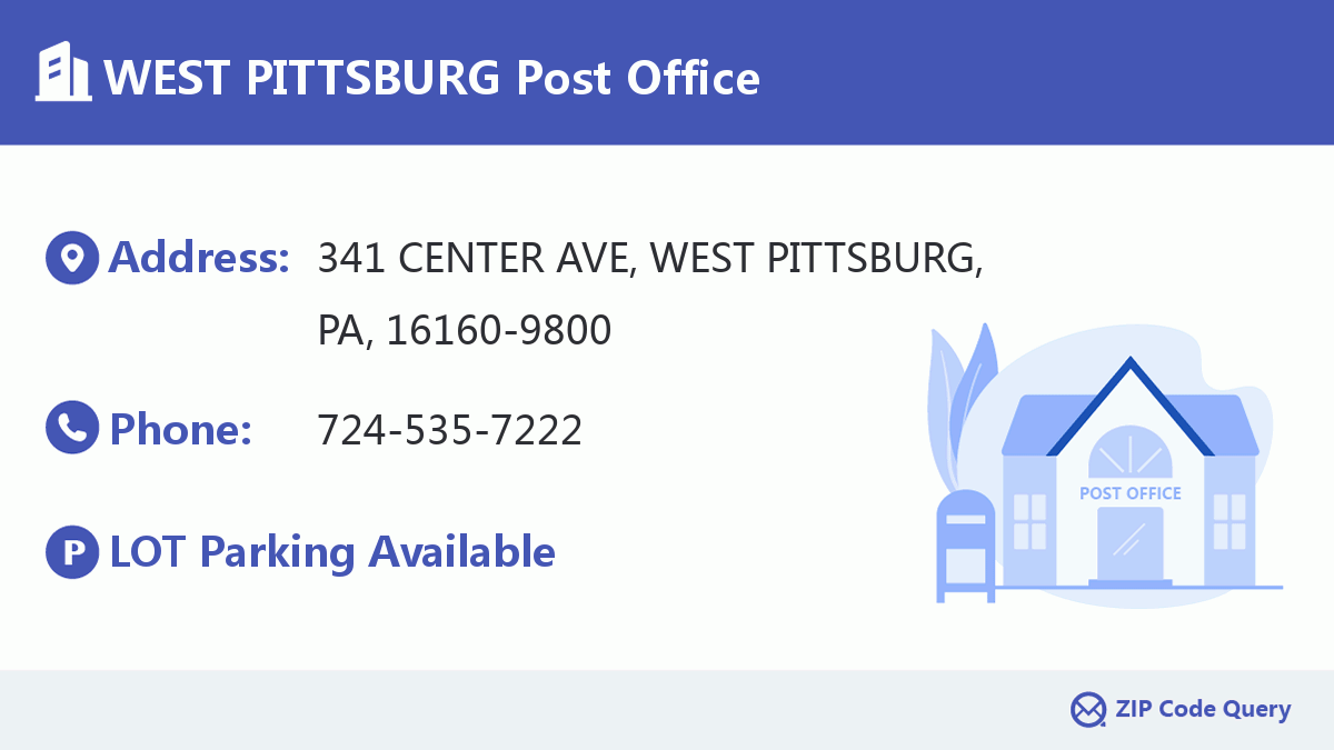 Post Office:WEST PITTSBURG